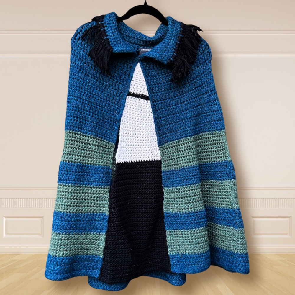 ANNA SUI 2015 luxurious crochet poncho - RARE folklore piece